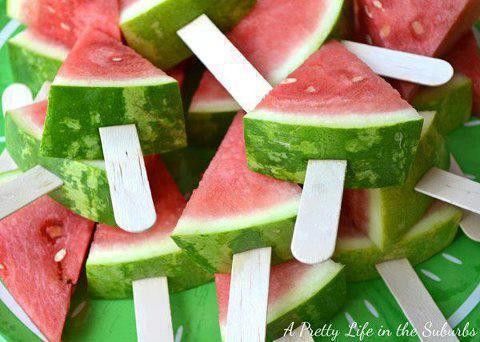 Watermelon lollies