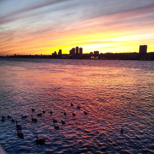 sunset on river Inbar Asif