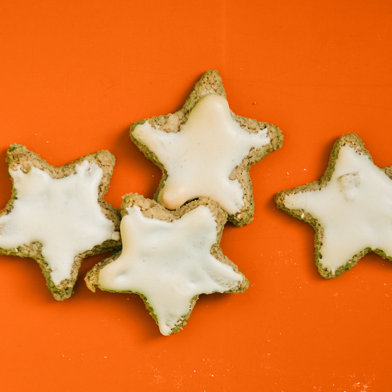 four star shaped cookies